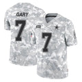 BIPIHUC D.Cowboys #7 Rashan Gary Player Arctic Camo Salute to Service Limited Home Game Stitched Jerseys