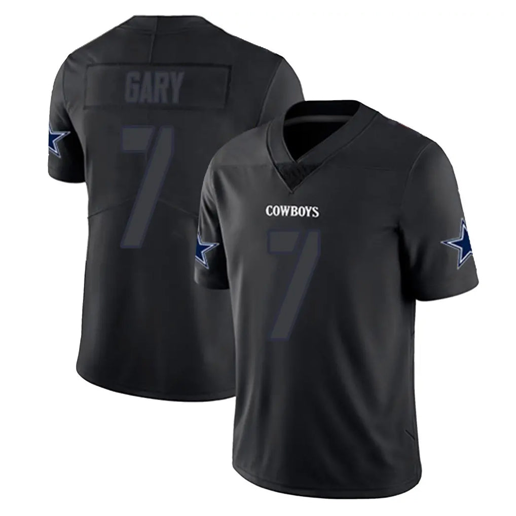 BIPIHUC D.Cowboys #7 Rashan Gary Player Black Impact Limited Home Game Stitched Jerseys
