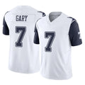 BIPIHUC D.Cowboys #7 Rashan Gary Player White-Navy Limited Vapor F.U.S.E. Home Game Stitched Jerseys