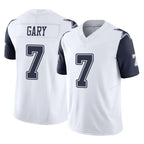 BIPIHUC D.Cowboys #7 Rashan Gary Player White-Navy Limited Vapor F.U.S.E. Home Game Stitched Jerseys