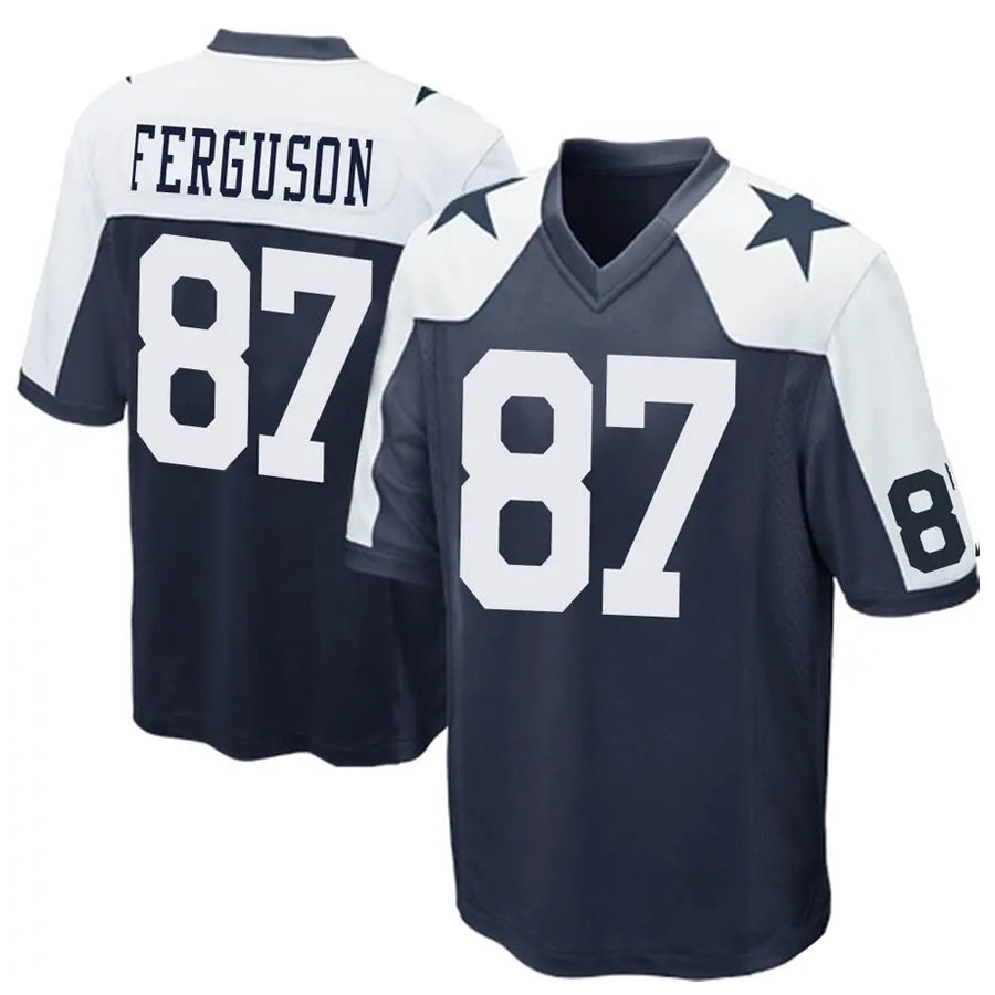 BIPIHUC D.Cowboys #87 Jake Ferguson Player Navy Alternate Home Game Stitched Jerseys