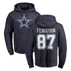 BIPIHUC D.Cowboys #87 Jake Ferguson Player Navy Pullover Hoodies Limited Stitched Jerseys