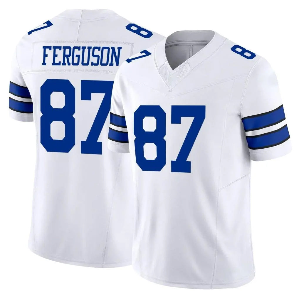 BIPIHUC D.Cowboys #87 Jake Ferguson Player White Limited Vapor F.U.S.E. Home Game Stitched Jerseys