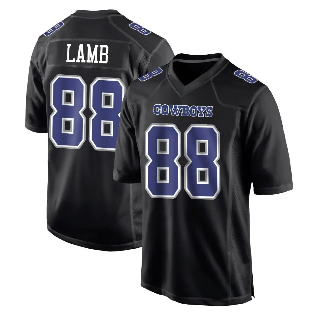 BIPIHUC D.Cowboys #88 CeeDee Lamb Player Carbon Black Fashion Home Game Stitched Jerseys