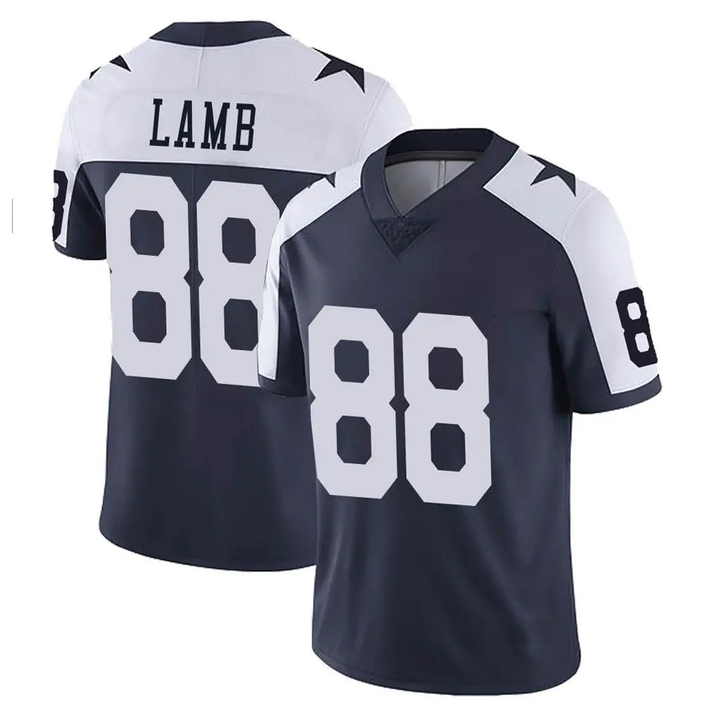 BIPIHUC D.Cowboys #88 CeeDee Lamb Player Navy-White Limited Alternate Vapor Untouchable Home Game Stitched Jerseys