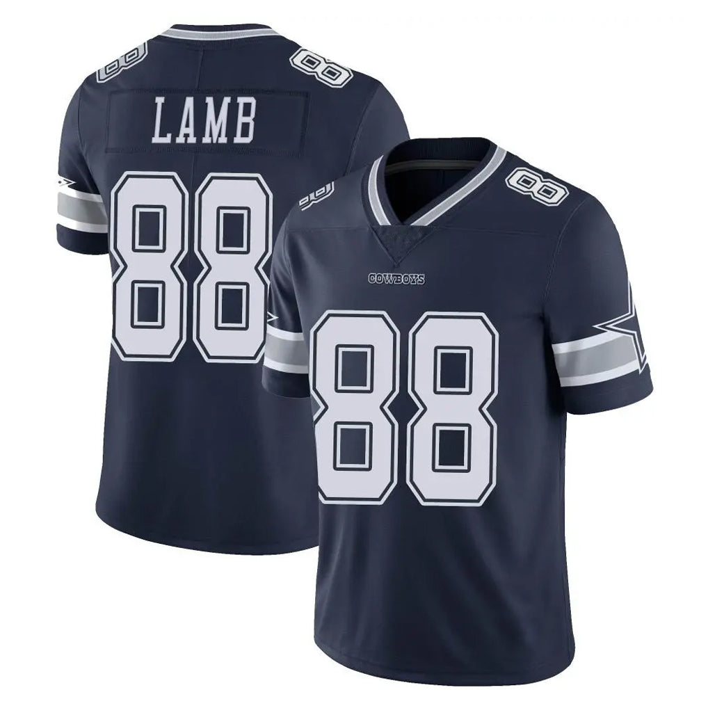 BIPIHUC D.Cowboys #88 CeeDee Lamb Player Navy Vapor Untouchable Limited Home Game Stitched Jerseys