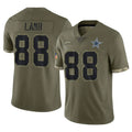 BIPIHUC D.Cowboys #88 CeeDee Lamb Player Olive Salute to Service Limited Game Stitched Jerseys