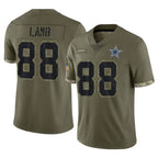 BIPIHUC D.Cowboys #88 CeeDee Lamb Player Olive Salute to Service Limited Game Stitched Jerseys