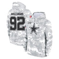 BIPIHUC D.Cowboys #92 Quinnen Williams Player Arctic Camo Salute to Service Hoodies Limited Game Stitched Jerseys