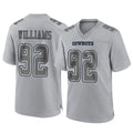 BIPIHUC D.Cowboys #92 Quinnen Williams Player Gray Atmosphere Fashion Home Game Stitched Jerseys