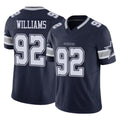 BIPIHUC D.Cowboys #92 Quinnen Williams Player Navy Limited Vapor F.U.S.E. Home Game Stitched Jerseys