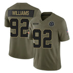BIPIHUC D.Cowboys #92 Quinnen Williams Player Olive 2025 Salute to Service Limited Home Game Stitched Jerseys