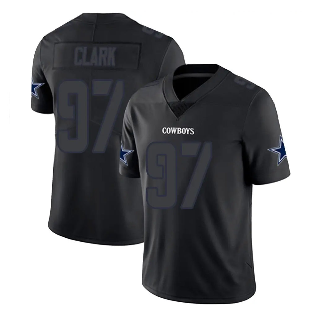 BIPIHUC D.Cowboys #97 Kenny Clark Player Black Impact Limited Home Game Stitched Jerseys