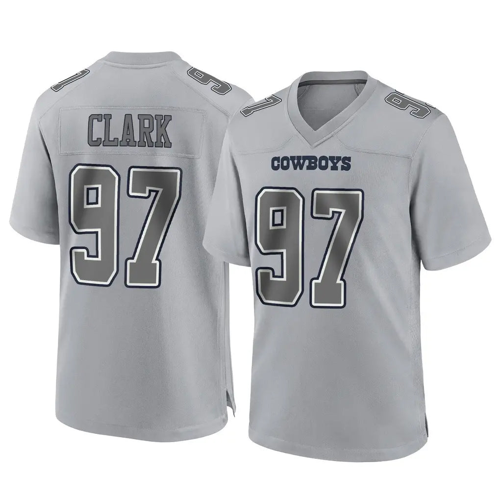 BIPIHUC D.Cowboys #97 Kenny Clark Player Gray Atmosphere Fashion Home Game Stitched Jerseys
