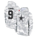 BIPIHUC D.Cowboys #9 KaVontae Turpin Player Arctic Camo Salute to Service Hoodies Limited Game Stitched Jerseys