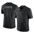 BIPIHUC D.Cowboys #9 KaVontae Turpin Player Black Limited Reflective Home Game Stitched Jerseys