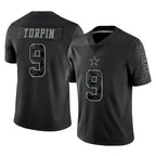 BIPIHUC D.Cowboys #9 KaVontae Turpin Player Black Limited Reflective Home Game Stitched Jerseys