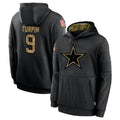 BIPIHUC D.Cowboys #9 KaVontae Turpin Player Black Salute to Service Pullover Hoodies Limited Stitched Jerseys