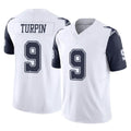BIPIHUC D.Cowboys #9 KaVontae Turpin Player White-Navy Limited Vapor F.U.S.E. Home Game Stitched Jerseys