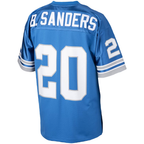 BIPIHUC D.Lions 1993 #20 Barry Sanders Mitchell & Ness Blue Authentic Throwback Retired Player Stitched Puhic Jersey