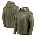 BIPIHUC D.Lions Olive Salute to Service Pullover Hoodies Home Game Blank Player Stitched Jerseys