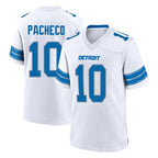 BIPIHUC D.Lions #10 Isiah Pacheco Player White Alternate Home Game Stitched Jerseys