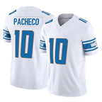 BIPIHUC D.Lions #10 Isiah Pacheco Player White Vapor F.U.S.E. Limited Home Game Stitched Jerseys
