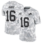 BIPIHUC D.Lions #16 Jared Goff Player Arctic Camo Salute to Service Limited Stitched Jerseys