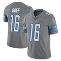 BIPIHUC D.Lions #16 Jared Goff Player Gray Vapor Untouchable Limited Home Game Stitched Jerseys