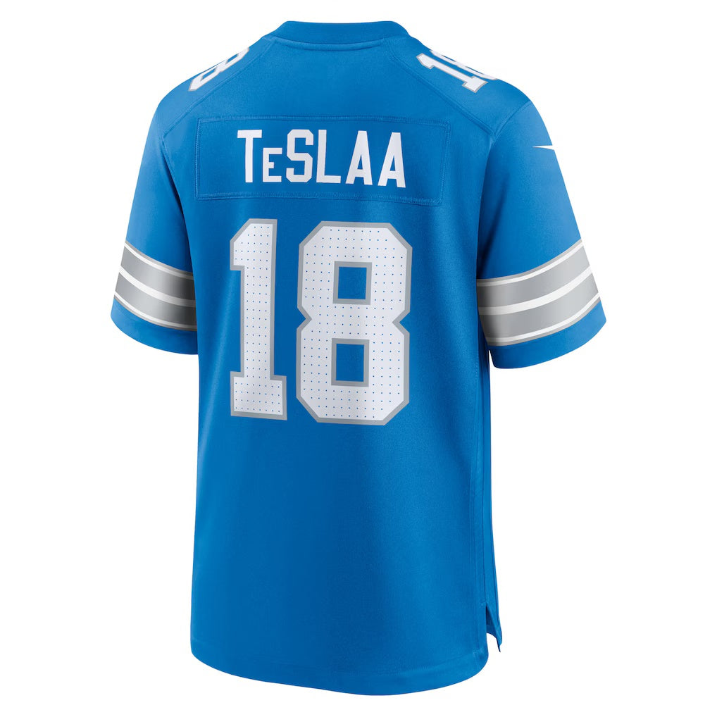 BIPIHUC D.Lions #18 Isaac TeSlaa Blue Game Player Jersey