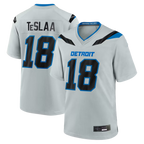 BIPIHUC D.Lions #18 Isaac TeSlaa Detroit Silver 2026 Rivalries Collection Game Stitched Jerseys
