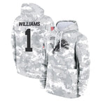 BIPIHUC D.Lions #1 Jameson Williams Player Arctic Camo Salute to Service Hoodies Limited Game Stitched Jerseys