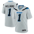BIPIHUC D.Lions #1 Jameson Williams Silver 2026 Rivalries Collection Game Stitched Jerseys
