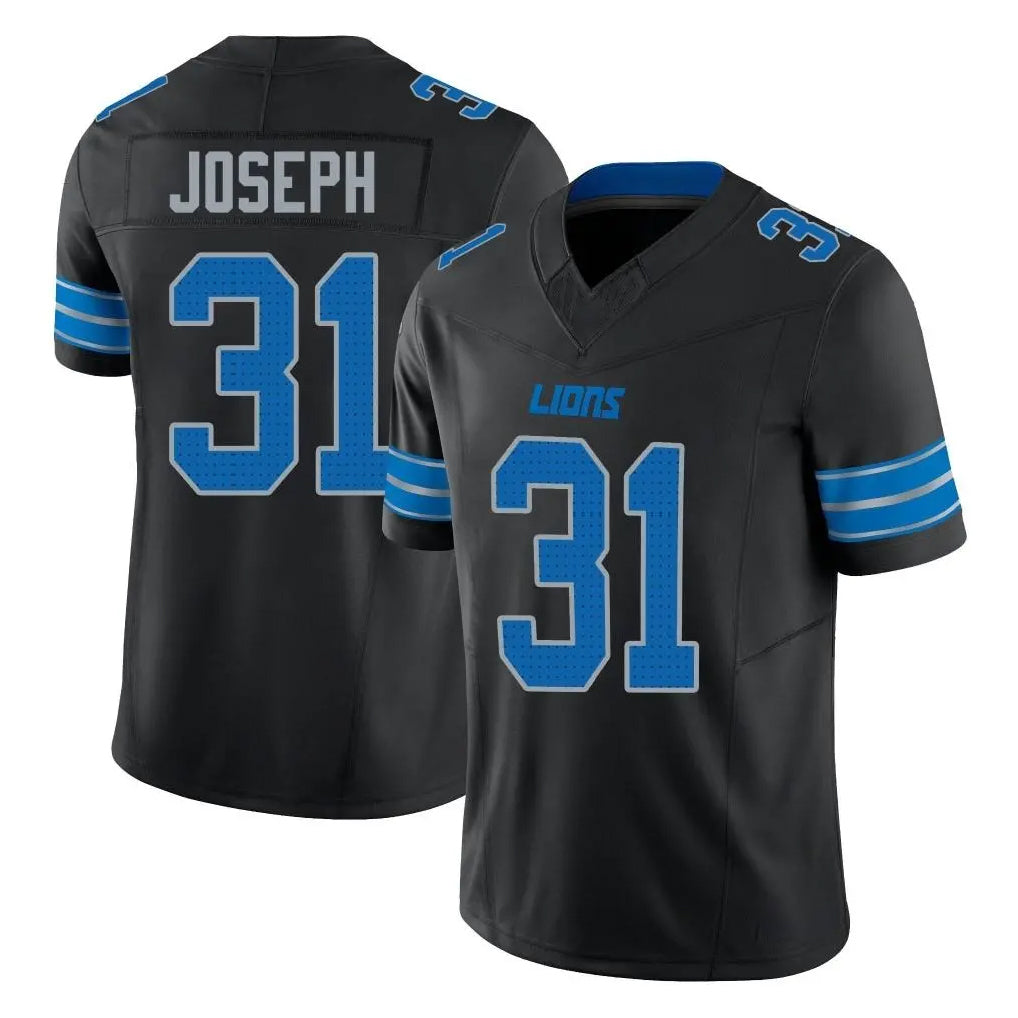 BIPIHUC D.Lions #31 Kerby Joseph Player Black Alternate Vapor F.U.S.E. Limited Home Game Stitched Jerseys