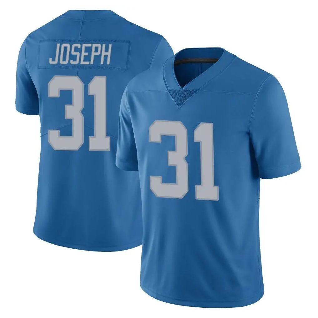 BIPIHUC D.Lions #31 Kerby Joseph Player Blue Limited Throwback Vapor Untouchable Stitched Jerseys