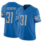 BIPIHUC D.Lions #31 Kerby Joseph Player Blue Vapor F.U.S.E. Limited Home Game Stitched Jerseys