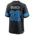 BIPIHUC D.Lions #32 Brian Branch Black 2nd Alternate Game Jersey American Stitched Jerseys