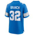 BIPIHUC D.Lions #32 Brian Branch Blue Game Jersey American Stitched Stitched Jerseys
