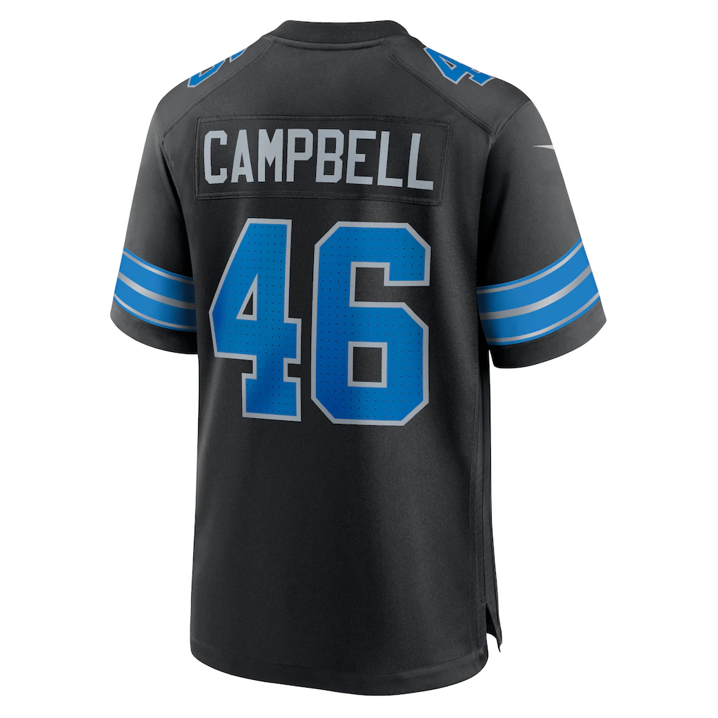 BIPIHUC D.Lions #46 Jack Campbell Black 2nd Alternate Game Stitched Jerseys