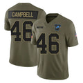 BIPIHUC D.Lions #46 Jack Campbell Player Olive 2025 Salute To Service Limited Home Game Stitched Jerseys