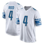 BIPIHUC D.Lions #4 D.J. Reed Player White Home Game Stitched Jerseys