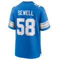 BIPIHUC D.Lions #58 Penei Sewell Blue Game Jersey American Stitched Jerseys