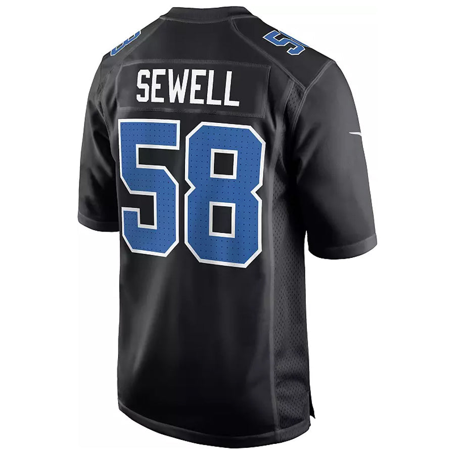 BIPIHUC D.Lions #58 Penei Sewell Player Black Fashion Game Stitched Jerseys