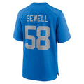 BIPIHUC D.Lions #58 Penei Sewell Player Blue Alternate Game Stitched Jerseys