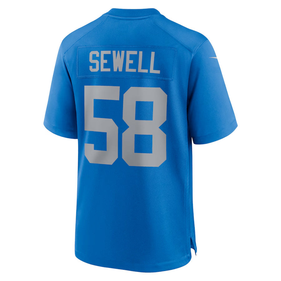 BIPIHUC D.Lions #58 Penei Sewell Player Blue Alternate Game Stitched Jerseys