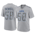 BIPIHUC D.Lions #58 Penei Sewell Player Gray Atmosphere Fashion Home Game Stitched Jerseys