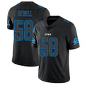 BIPIHUC D.Lions #58 Penei Sewell Player Limited Black Impact Stitched Jerseys