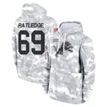 BIPIHUC D.Lions #69 Tate Ratledge Player Arctic Camo Salute to Service Hoodies Limited Game Stitched Jerseys