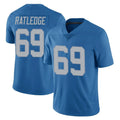 BIPIHUC D.Lions #69 Tate Ratledge Player Blue Limited Throwback Vapor Untouchable Stitched Jerseys