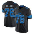 BIPIHUC D.Lions #76 Blake Miller Player Black Alternate Vapor F.U.S.E. Limited Home Game Stitched Jerseys